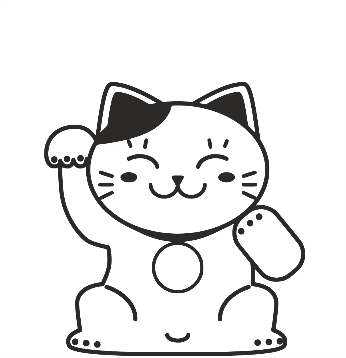 Welcoming cat